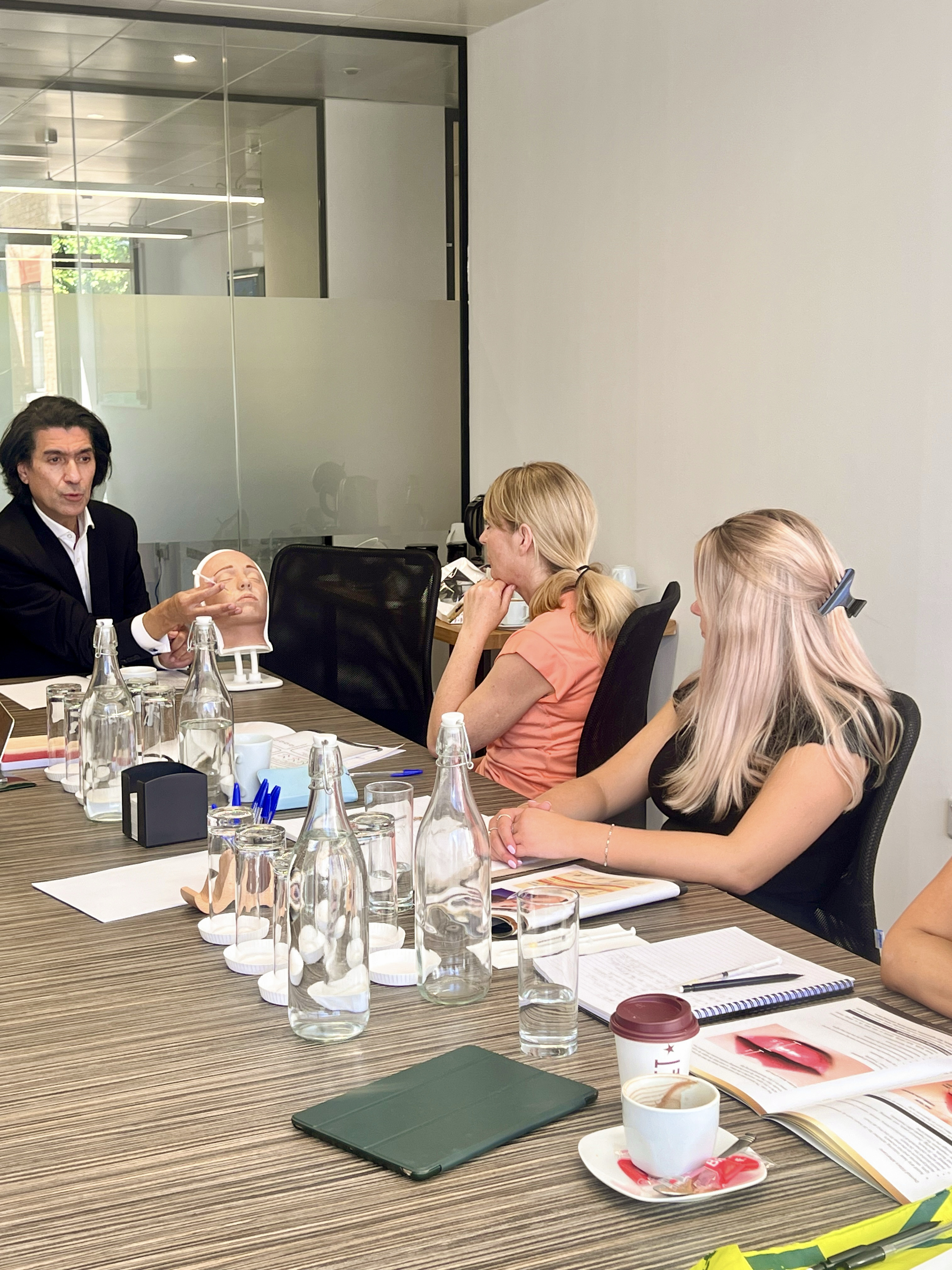 Hands-on aesthetic injectable training session for medics and non-medics