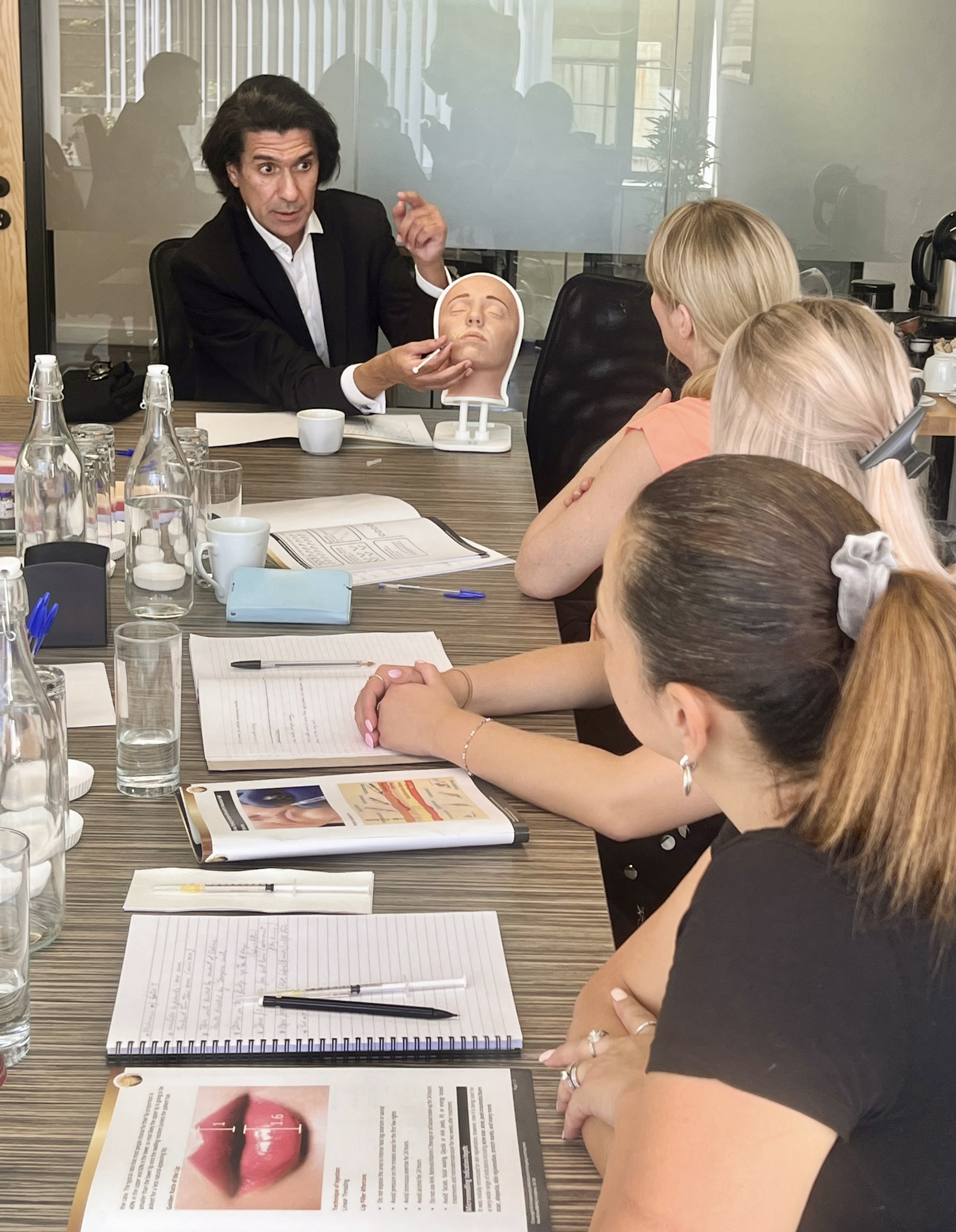 Student practicing aesthetic injectable techniques during ITP Level 4 training